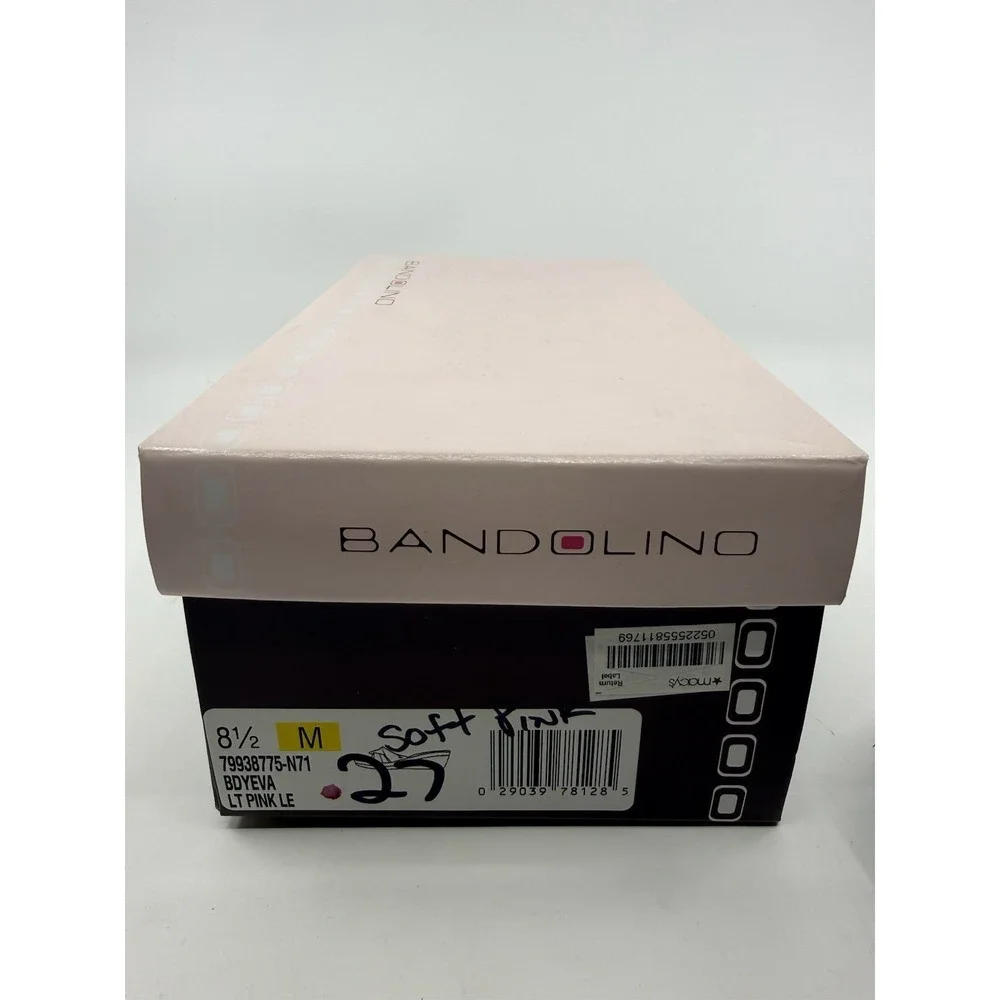 Bandolino Women's Bdyeva Pink Sandal Heels Size 8.5 M With Box